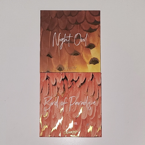 ColourPop Night Owl and Bird of Paradise Eyeshadow Palettes